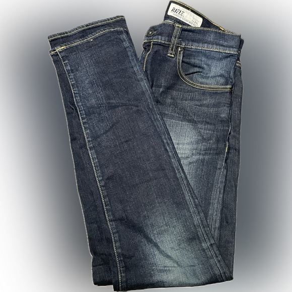 Men jeans size 30 slim fit 99% cotton 1% elastane dark blue - Picture 3 of 6